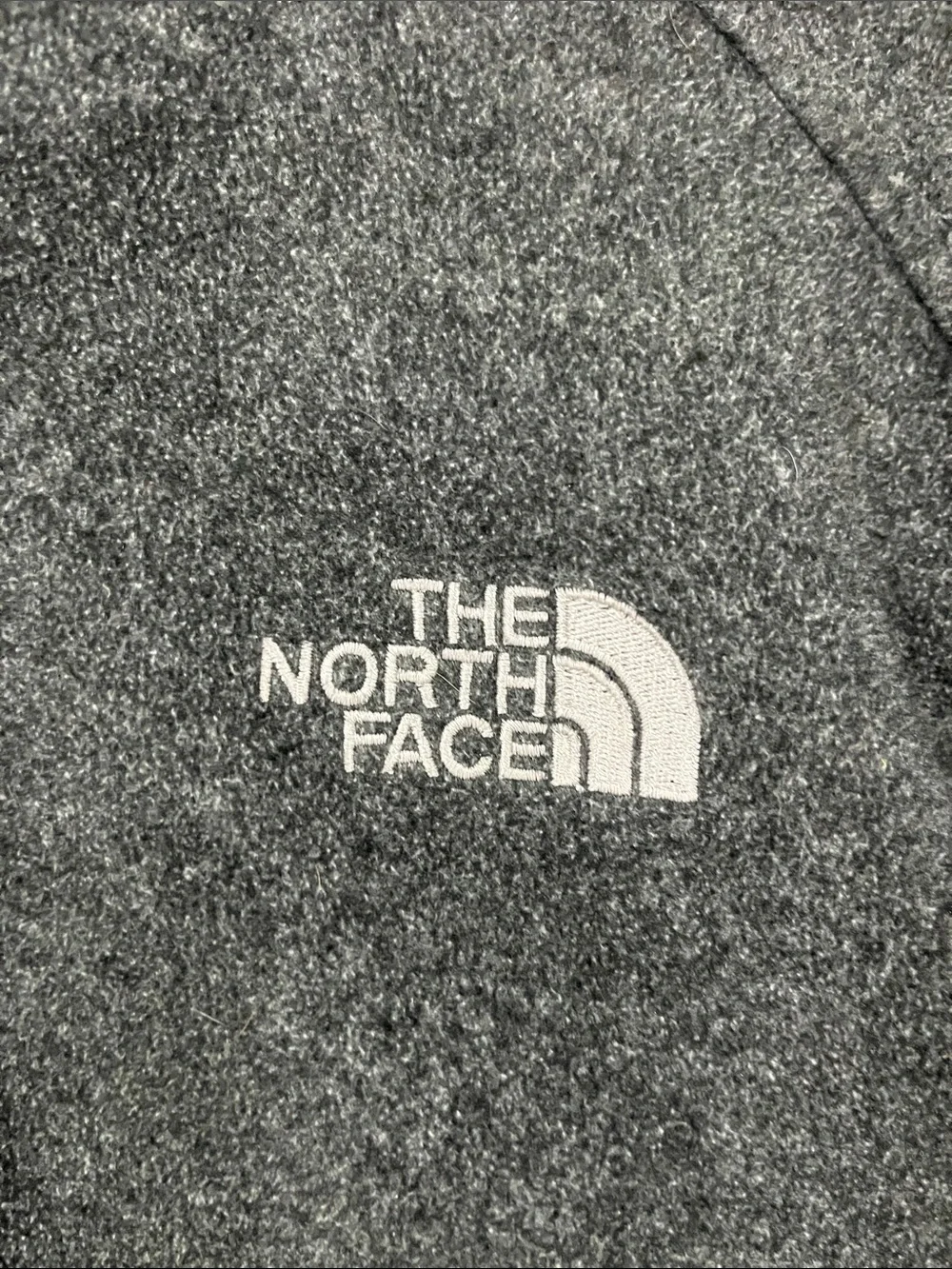The North Face Men's Heather Charcoal Full-Zip Fleece Jacket